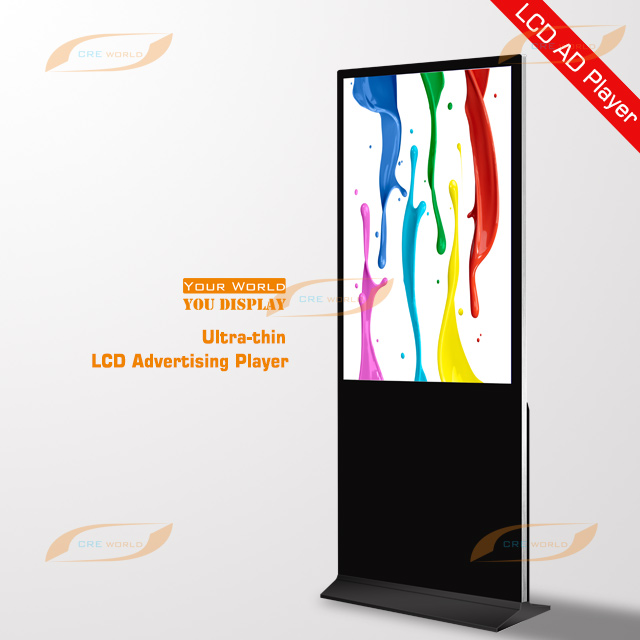 55 Inch Indoor Floor Standing LCD Advertising Display Screen