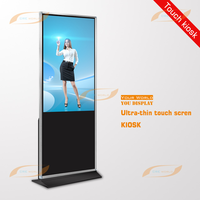 55 Inch Indoor Floor Standing LCD Touch Screen Kiosk